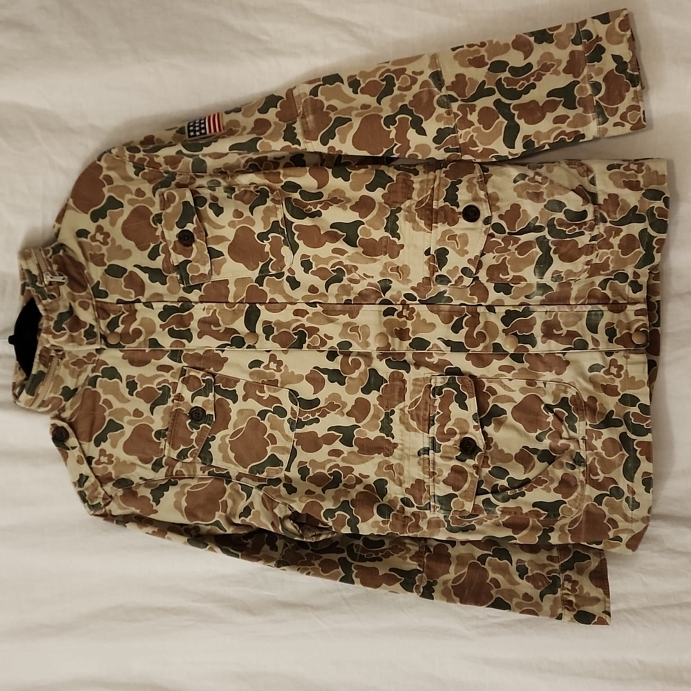 Polo Ralph Lauren Jacket, Boys Size XL(18-20), Multi-colored Tan Camouflage
